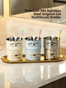 FANSANG | Cute 304 Stainless Steel Childrens Oral Rinse Cup