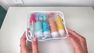 SG（Ready Stock)16-pack leak-proof travel refill bottles silicone travel colored cosmetic empty bottles