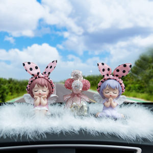 Cute Cartoon Car Perfume Decorations for Girls Audi BMW Porsche Mercedes Benz Interior Accessories Carriage Ornaments