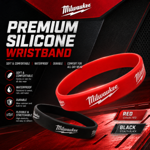 Milwaukee | Milwaukee Tool Decor Couple Basketball Sports Wristband Fitness Rubber Bracelet