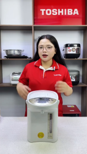 Bình thủy điện Toshiba PLK-45SF(WT)VN - dung tích 4.5 lít 4.5L - Khử mùi Clo - Cảm biến ánh sáng - Hẹn giờ thông minh - 2 chế độ rót- Bảo hành chính hãng 12 tháng