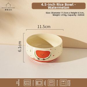 MODERN SWEETHOME | Underglaze Color Personal Home Use Ceramic Bowl