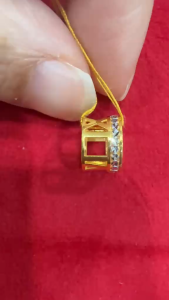 Poh Heng Jewellery 22K Roman Numeral Charm in Yellow White Gold [Price By Weight]