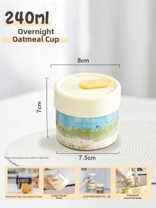 MEIDI | Portable Over Night Breakfast Glass Cup
