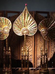 Gold Foil Bodhi Leaf Decorative Ornaments Home Living Room Entrance Ornaments SPA Hotel Decoration Fortune Ornaments