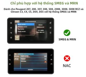 Bộ Chuyển Đổi Đa Phương Tiện SMEG AUTOABC Wireless Carplay Android Auto Mirror Link Cho Peugeot 2008 208 308 508 3008 Citroen C4 DS3 DS4 DS5