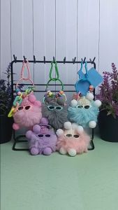 GANTUNGAN HANDPHONE COAL Rex Kelinci Lucu Gantungan Kunci Hiasan Tas Boneka Mewah Cute Coal Balls
