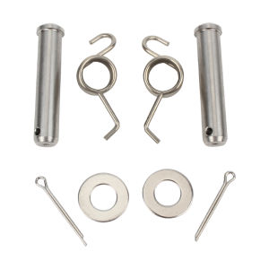 Universal Motorcycle Stainless Steel Footpeg Washers Pivot Pin Kit With Torsion Springs Washers Split Pins Replacement Parts