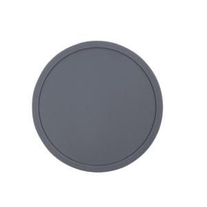 dailyNon Slip Silicone Drink Coasters Large Black Cup Coaster Set For Outdoor Drinks Anti Stain & Heat Resistant - Cup Tab