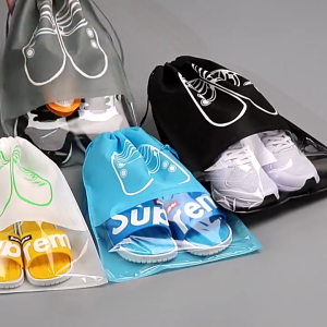 Non-woven Fabric Shoe Storage Bag With DrawstringDustproof Shoe Organizer Bag Moisture-proof Shoe Storage Bag