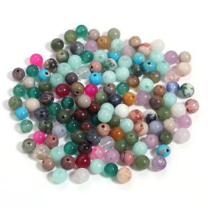 20-100pcs 4/6/8/10/12/14mm Mixed Style Natural Stone Beads Round Loose Spacer Gemstone Bead For DIY Crafts Sewing Garment Decor