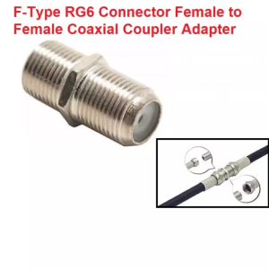 F-Type RG6 Connector Female to Female Coaxial Coupler Adapter Coaxial Cable Extender