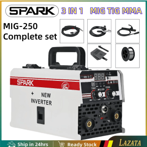 SPARK MIG 3IN1 Welding Machine 7KG Inverter 200 /250 /300 /400  IGBT Gasless MIG MMA TIG Portable Welding Set Heavy Duty