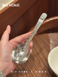 Thìa Ăn Súp Bằng Titan Nguyên Chất Miệng Lớn Cầm Tay Ngắn Dùng Để Ăn Cơm Súp Cho Người Lớn Và Trẻ Em Thìa Ăn Cơm Chống Rơi