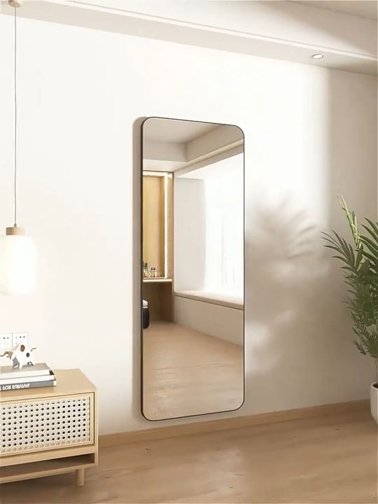 Standing Long Mirror Full Length Mirror Wall Mirror Cermin penuh Murah Full Body Mirror Hang 全身镜