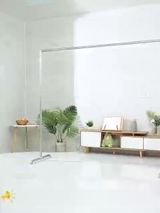 Rak Jemur Pipa Baja Berdiri Sederhana Untuk Rumah Tangga Dengan Tiang Tunggal Pipa Air Stainless Steel