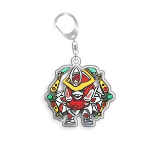 Bandai | Móc Khóa Gundam RB-79 Wing Gundam Zero Quà Tặng Cho Fan Anime Game Làm Từ Acrylic Tái Chế 5cm Móc Treo Ba Lô Đồ Trang Trí Đồ Chơi Thẻ Bài Hiếm