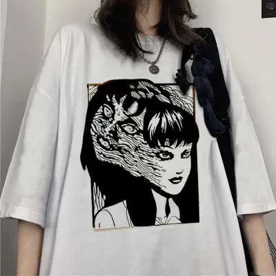 Tomie Junji Ito T Shirt Men T-shirt Short Sleeves Horror Manga Tee Clothing Merch