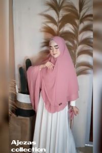BISA COD Hijab Syari Kepala Sof Pet Antem Kode SALIMI Bahan Ceruty Babydoll By Ory AjeZas Collection