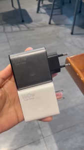 Cốc sạc - Củ sạc nhanh 160W màu Đen chân tròn  3 cổng ra USB-2type C TẶNG Cáp sạc nhanh 120w 4in1 tiện dụng cho tất cả Điện thoại