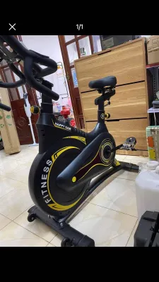 Xe đạp tập thể dục FITNESS KHÁNG TỪ GH_508 {Cảm biến nhịp tim có kệ để Ipad/đt Yên xe siêu mềm và thoáng khí} _ Sejan