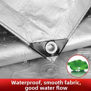 MONLEYTA | Thickened Sun Protection Cloth Canvas Waterproof Outdoor Heat Insulation Rainproof Oil Cloth Sails Canvas Tent Cloth