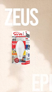MYVO Lampu LED Zeus Tipe 50 A Bulb Bohlam Bentuk Jantung Cahaya Putih