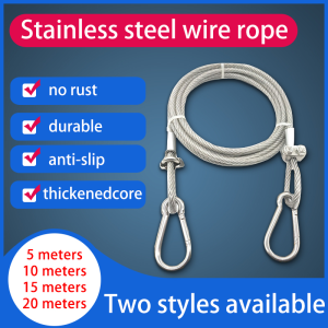 Plastic-coated steel wire clotheslinethickened stainless steel outdoor dryingquilt hanging clothes drying clotheslinestainless steel