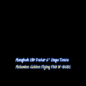 Mangkuk Ulir Datar 6" Melamine Food Grade - Golden Flying Fish W-0601