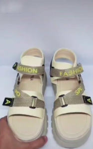 BSB - Sandal Wanita Terbaru Sendal Wedges Prepet / Sandal Gunung Kasual K19