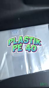 Kantong Plastik PE Bening Lebar 40 cm Isi 16 pcs Kresek Transparan Lentur 500 gram untuk Dus 30 x 30
