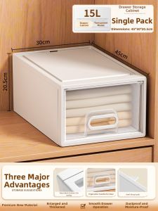Citylong | Drawer Style Plastic Transparent Clothes Storage Box