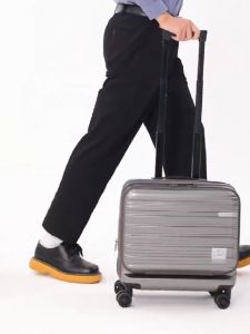 Barry Smith ABS+PC 16″ Inch Hardcase Trolley Pilot Case Travel Luggage 4 Wheels Suitcase Cabin Size