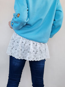 Huixintang Elastic Hip-Covering Spring & Fall Lining Fake Two-Piece Bandage Dress