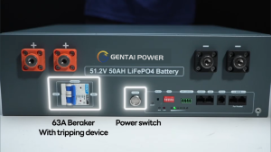 GENTAI LiFePO4 Battery 48V 100Ah Lithium Battery 5.12kWh Capacity Server Rack Battery with Bluetooth 6000 Cycles 3U Chassis Perfect for Off-Grid Solar Backup Power