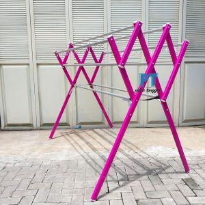 Jemuran pakaian jumbo /Aluminium / baju / handuk ukuran 180cm