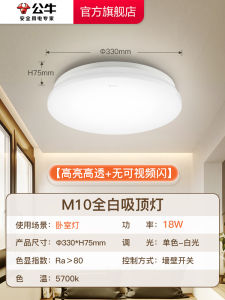 Bull LED Ceiling Light Modern Minimalist Style for Living Room Bedroom Study Balcony Anti-Flicker Blue Light Full White Bedroom Lamp