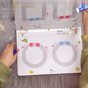 Đồ chơi sách nối 64 trang chữ - nét vẽ cơ bản Stroke Line Dot to Dot học Montessori tập tô cho bé