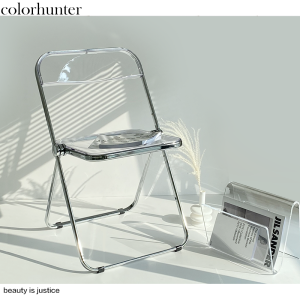 Transparent Acrylic Foldable Chair Take Photos Scene Layout Seat Props INS Net Clothing Shop Furniture Products