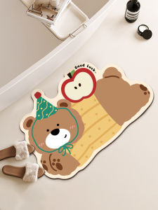 Thảm Phòng Tắm Họa Tiết Hoạt Hình Sáng Tạo Thảm Phòng Vệ Sinh Chống Trượt Thảm Hút Nước Bằng Đất Ngọc Bích Thảm Chống Trượt Phòng Vệ Sinh