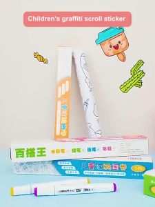 Kertas Mewarnai Ukuran Besar Roll Tempel Dinding Ukuran 300 x 30cm Dilengkapi Dengan Perekat