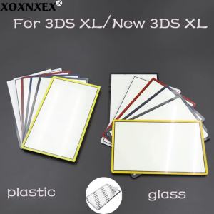 Replacement Upper Front Top Screen Frame Lens Cover LCD Screen For 3DS XL LL /New 3DS XL LL Plastic & Glass Lens