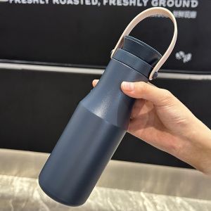 JUSTINLAU | JUSTINLAU Vacuum Flasks Portable Insulated Cup Ins Style 304 Stainless Steel Water Cup Outdoor Car Hand-held Cup Thermos Bottles