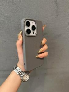 Anti-Slip Litchi Pattern iPhone 16 Pro Max Personalized Soft Fingerprint Resistant Protective Case Creative Luxury Feel