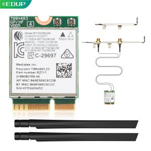 EDUP | EDUP MT7925 Pro WiFi 7 Wireless Network Card Tri Band 6GHz 5GHz 2.4GHz Bluetooth 5.4 OFDMA Adapter for Desktop PC Windows Linux