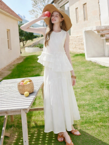 XIANGYING | New Sleeveless Dress Set For Summer Holiday