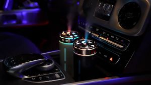 Portable Humidifier Wireless Air Humidifier Car Aroma Diffuser Mini Nano Atomization Spray Essential Oil Diffuser Charging Air Purifier Colorful Light For Car Home Office