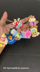 STIPA Gantungan Kunci Karakter Piyama Ganci Tas Motor Mainan Anak Souvenir Kado Koleksi Hadiah Sponge Keychain LZ