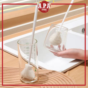 APA Multifunction Bottle Brush Silicone Flexible Wash Clean Cup Mug Jar Foldable Long Handle Berus Botol Cleaning Tool