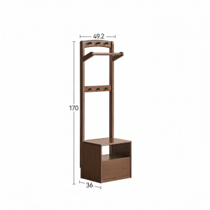 WEISHA | Integrated Coat Stand and Nightstand